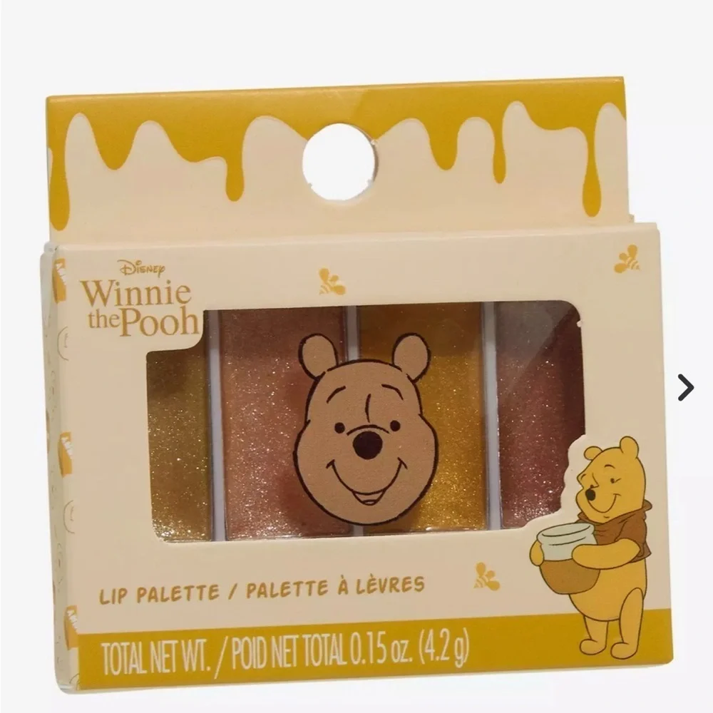 Disney Winnie the Pooh Lip Palette with Gold and Tan Shades